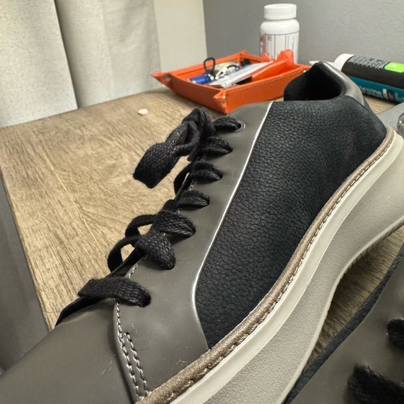 COLE HAAN GP TOPSPIN SNEAKER BLACK DRIZZLE - LEATHER SHOES - STYLE C40373 BNWT!
